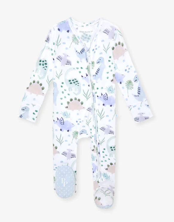 Posh Peanut Milo Footie Zippered One Piece