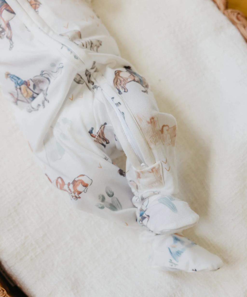 CP Boone Zip-Up Footie Pajama