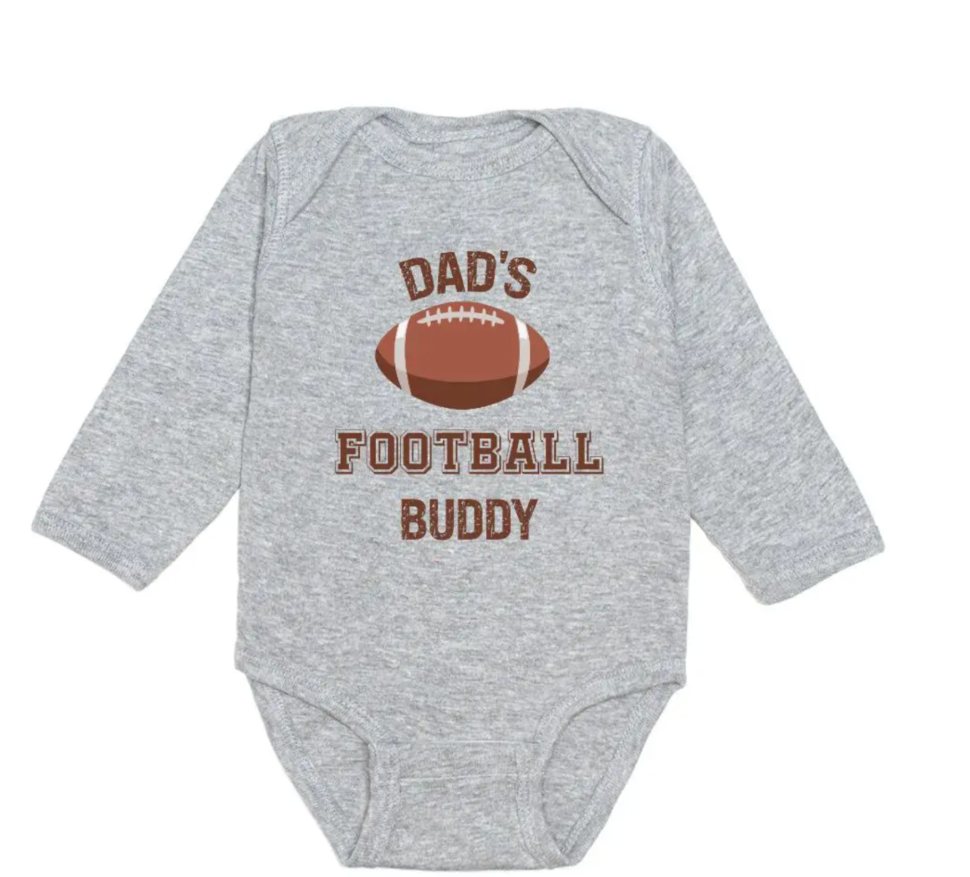 Dad's Football Buddy Long Sleeve Bodysuit