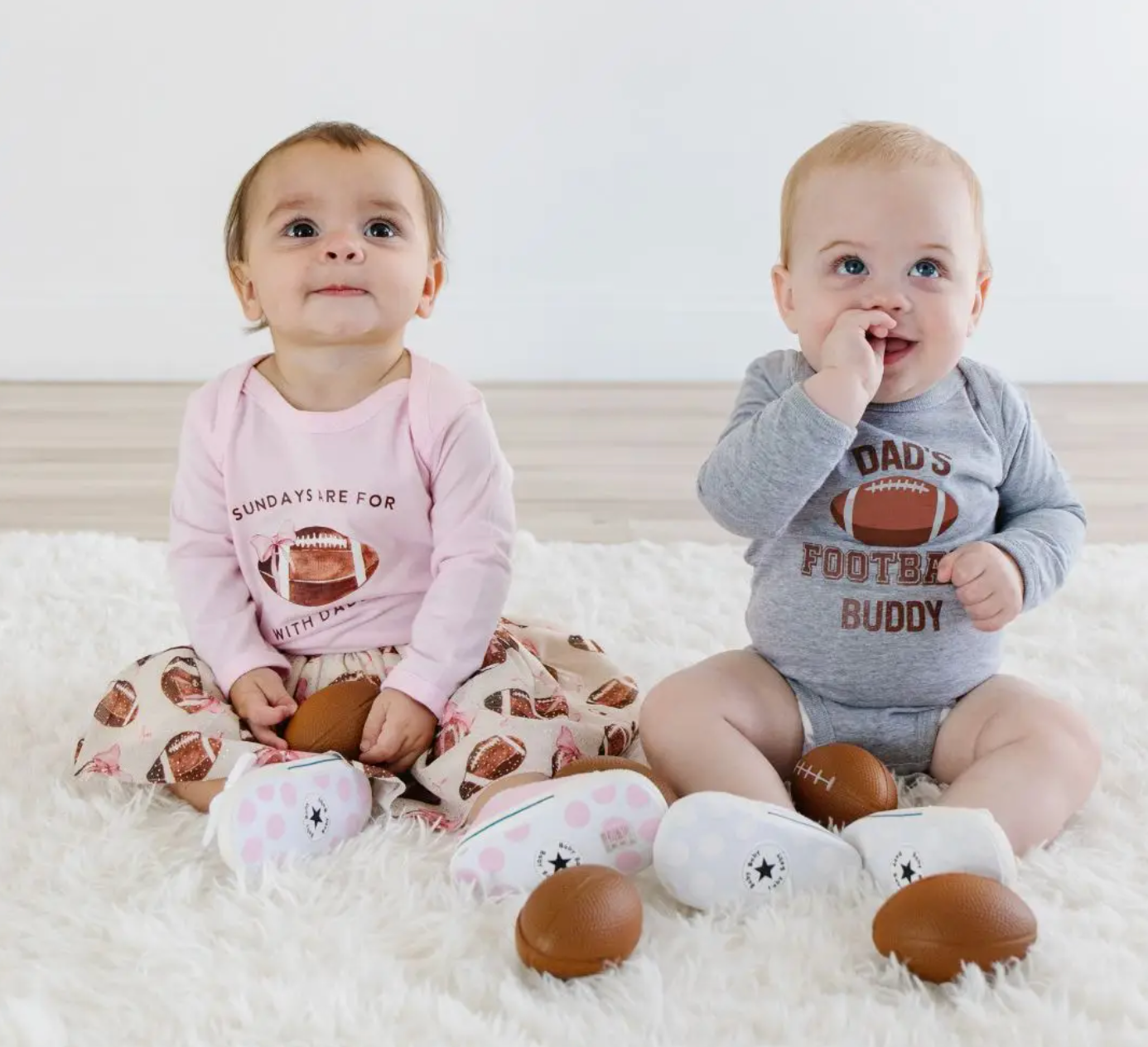 Dad's Football Buddy Long Sleeve Bodysuit