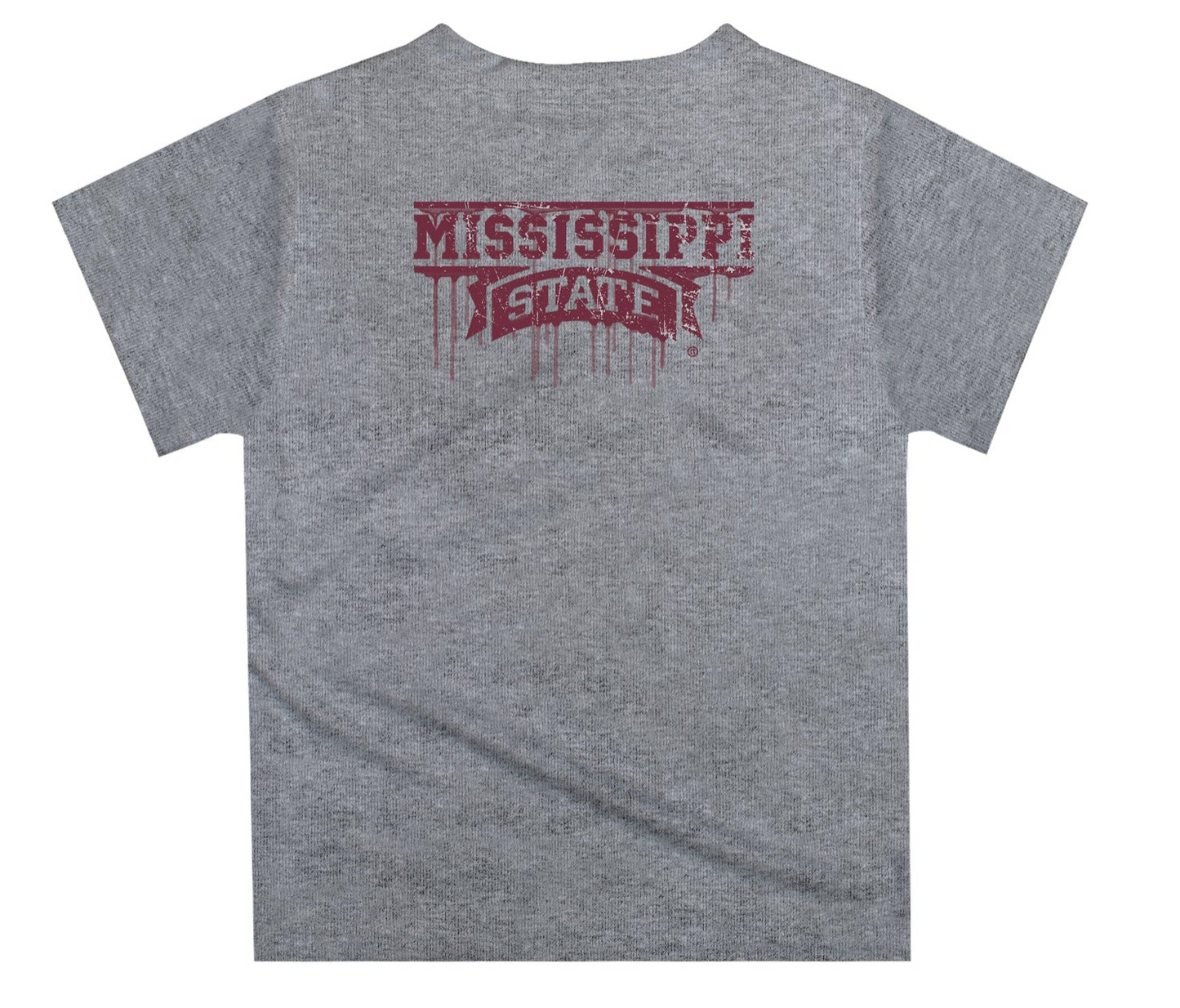 Mississippi State Bulldogs Original Dripping Football Helmet Tee