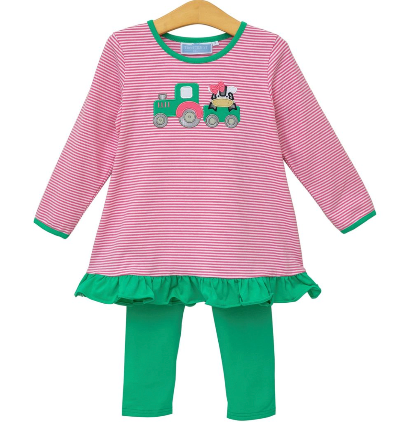 TSK Tractor Ruffle Pants Set