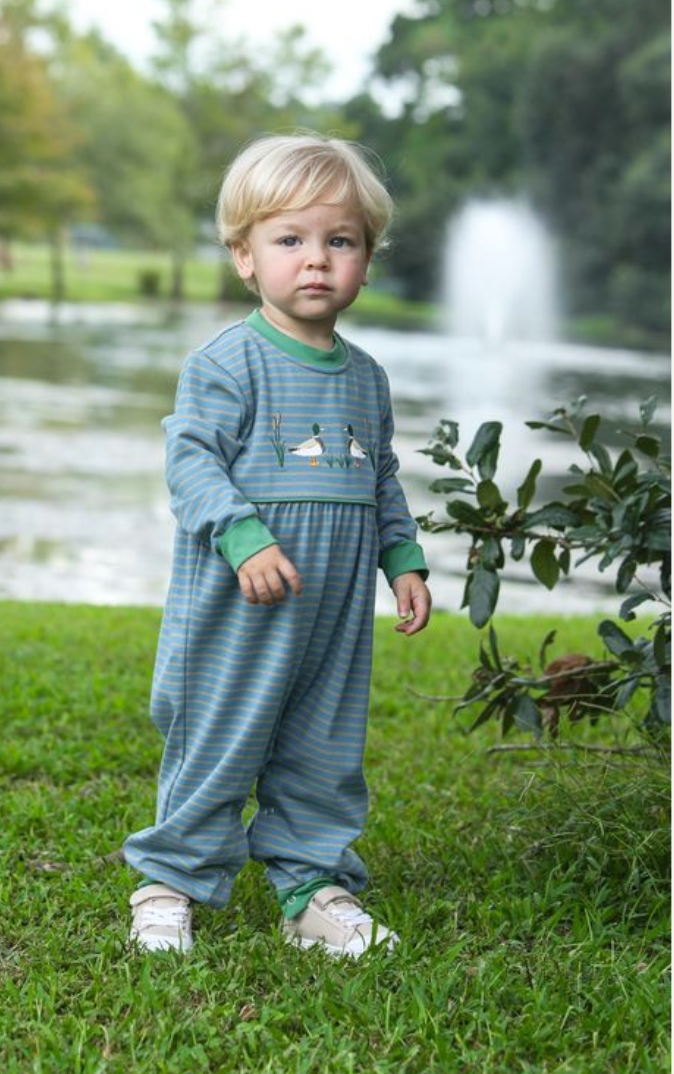 TSK Mallard Embroidery Romper