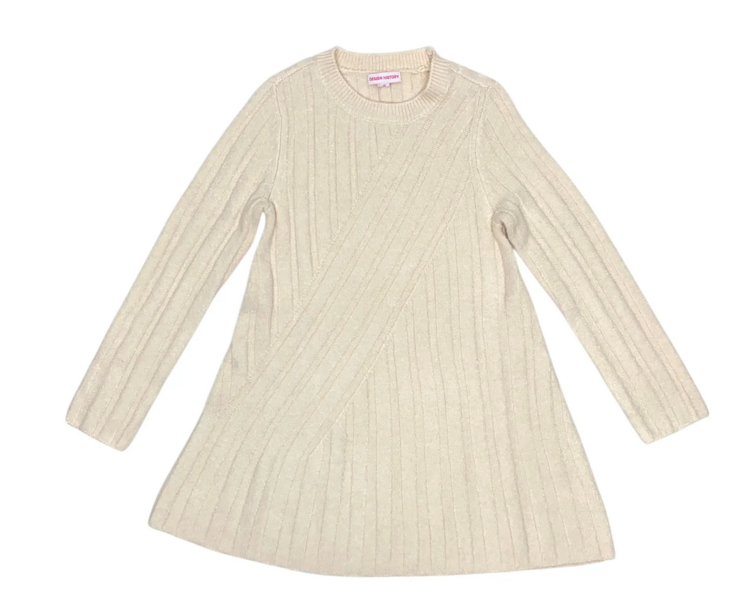 Design History Tween Sweater Dress - Tan Suede