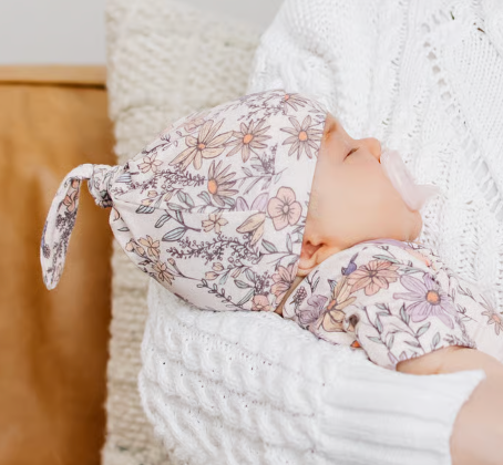 Copper Pearl Flora Top Knot Hat