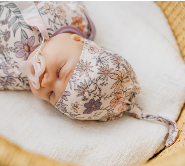Copper Pearl Flora Top Knot Hat