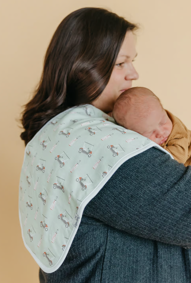 Copper Pearl Bogey Premium Burp Cloths