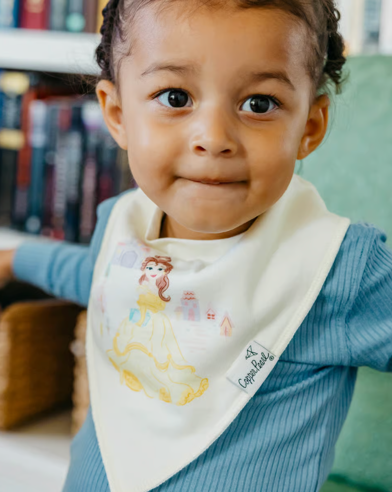 Copper Pearl Disney Princess Bandana Bib Set (6-pack)