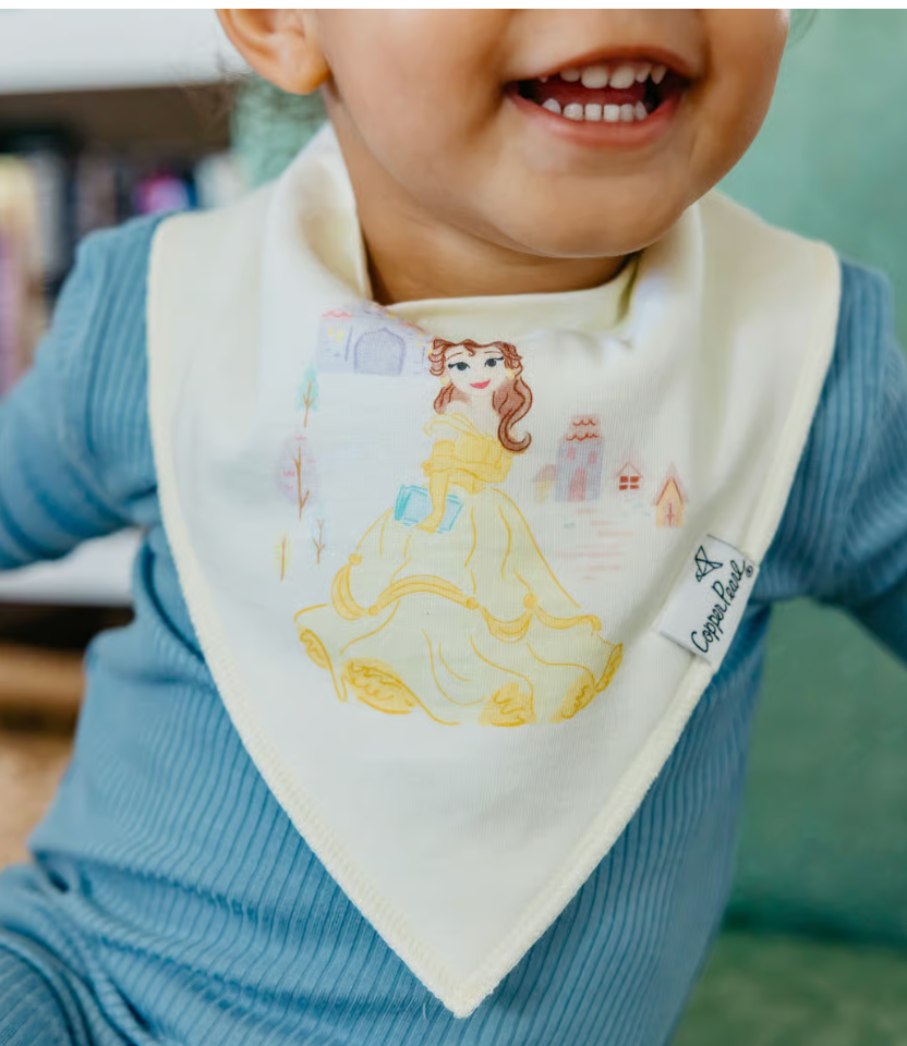 Copper Pearl Disney Princess Bandana Bib Set (6-pack)