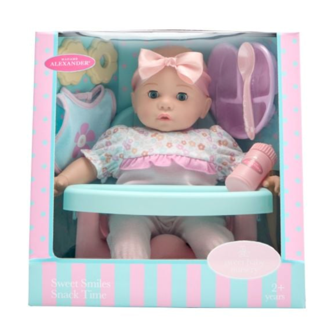 Madame Alexander Sweet Smiles 14-Inch Baby Doll, Snack Time