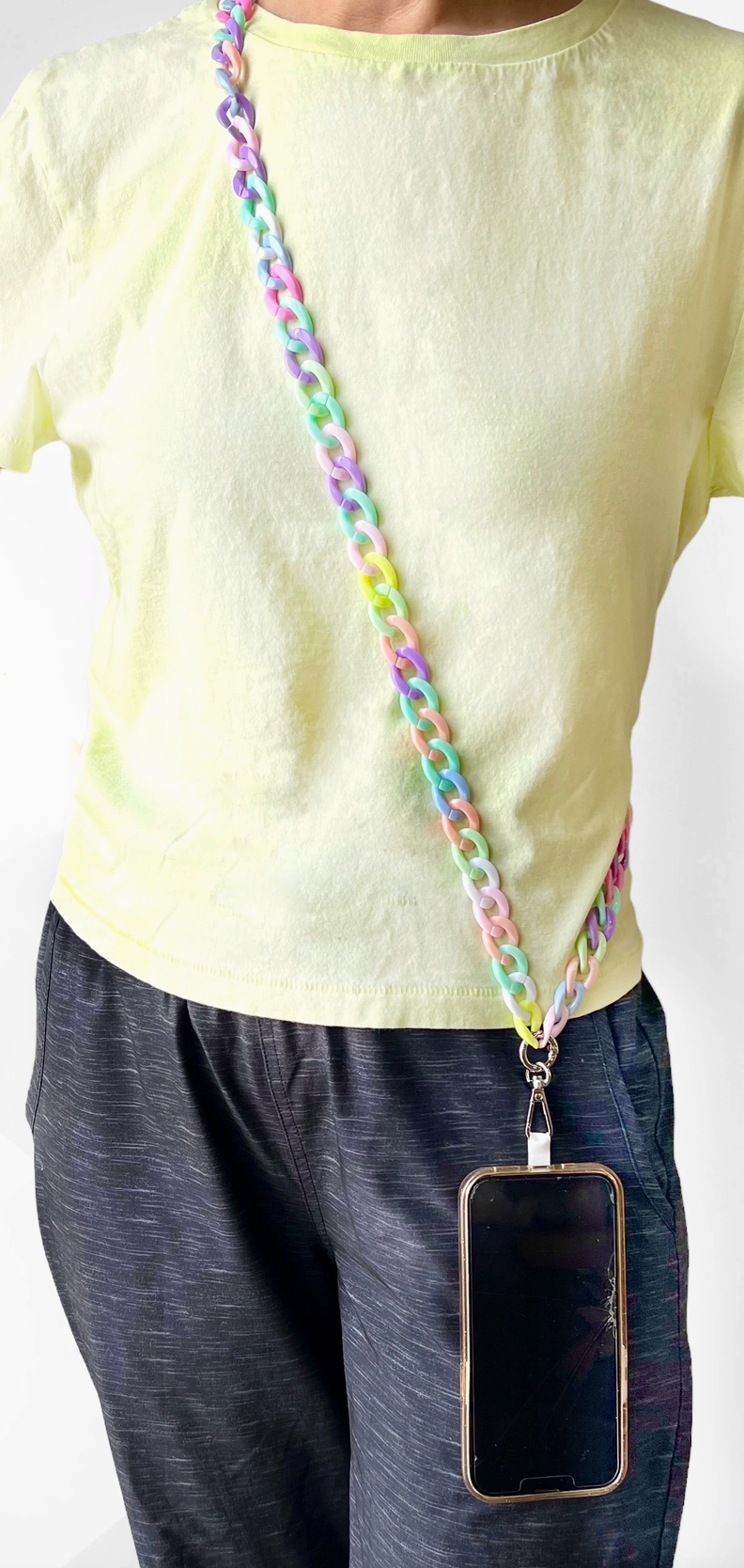 Bright Phone Candy Chain Lanyard Strap Cross Body
