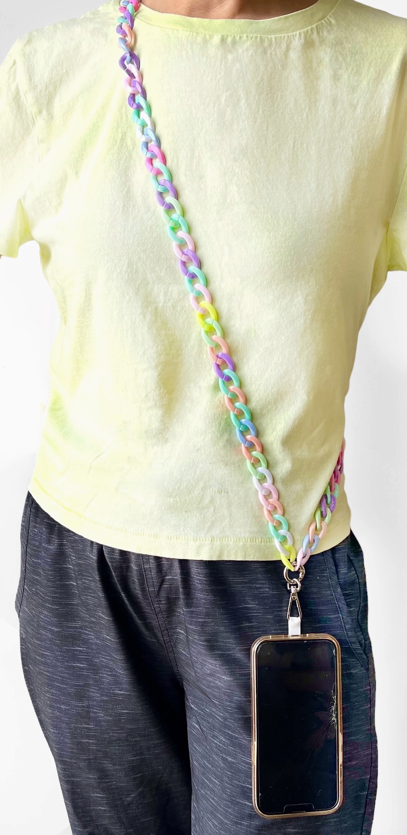 Pastel Phone Candy Chain Lanyard Strap Cross Body