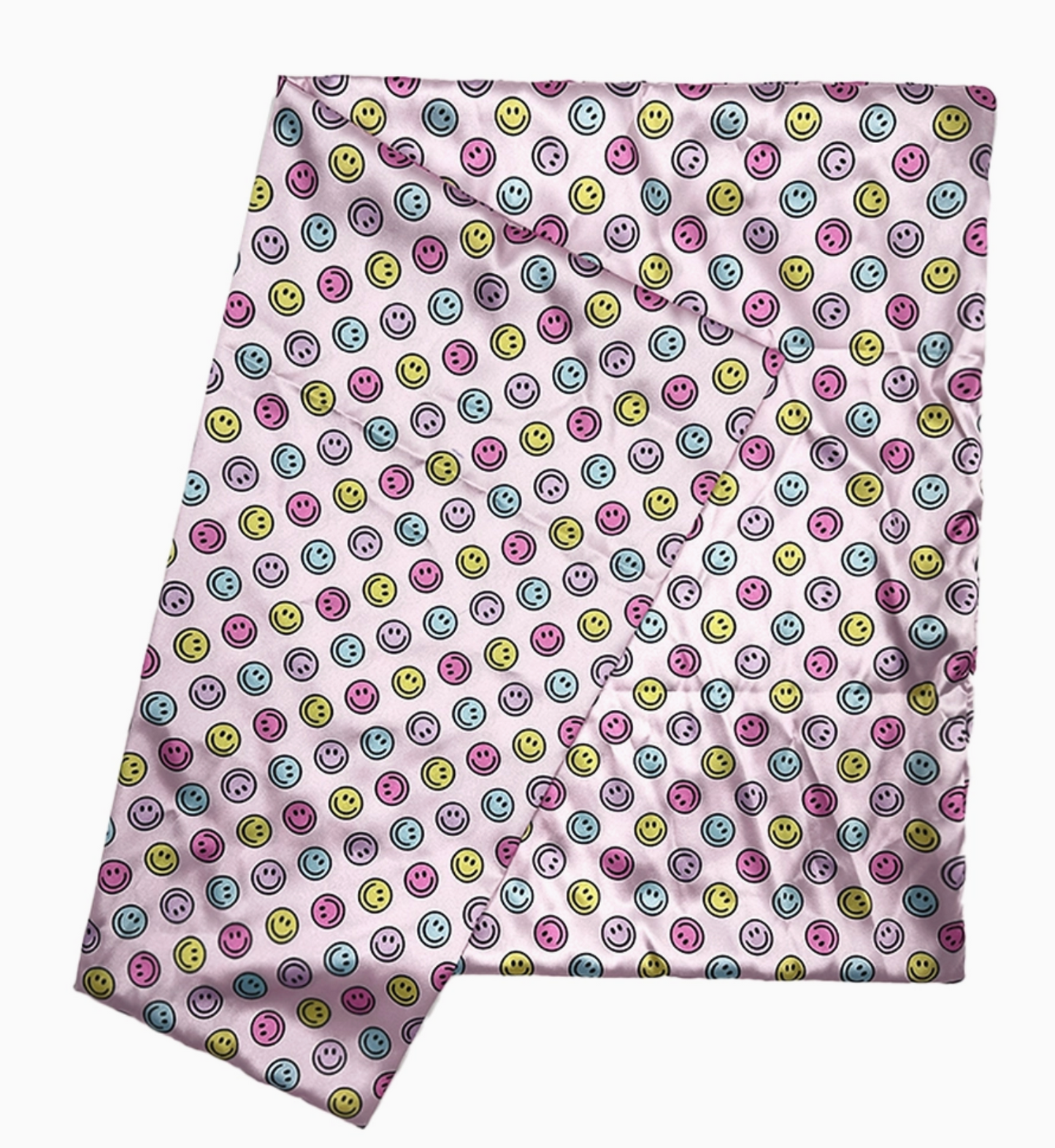 Karma Smiley Satin Pillowcase Anti Frizz