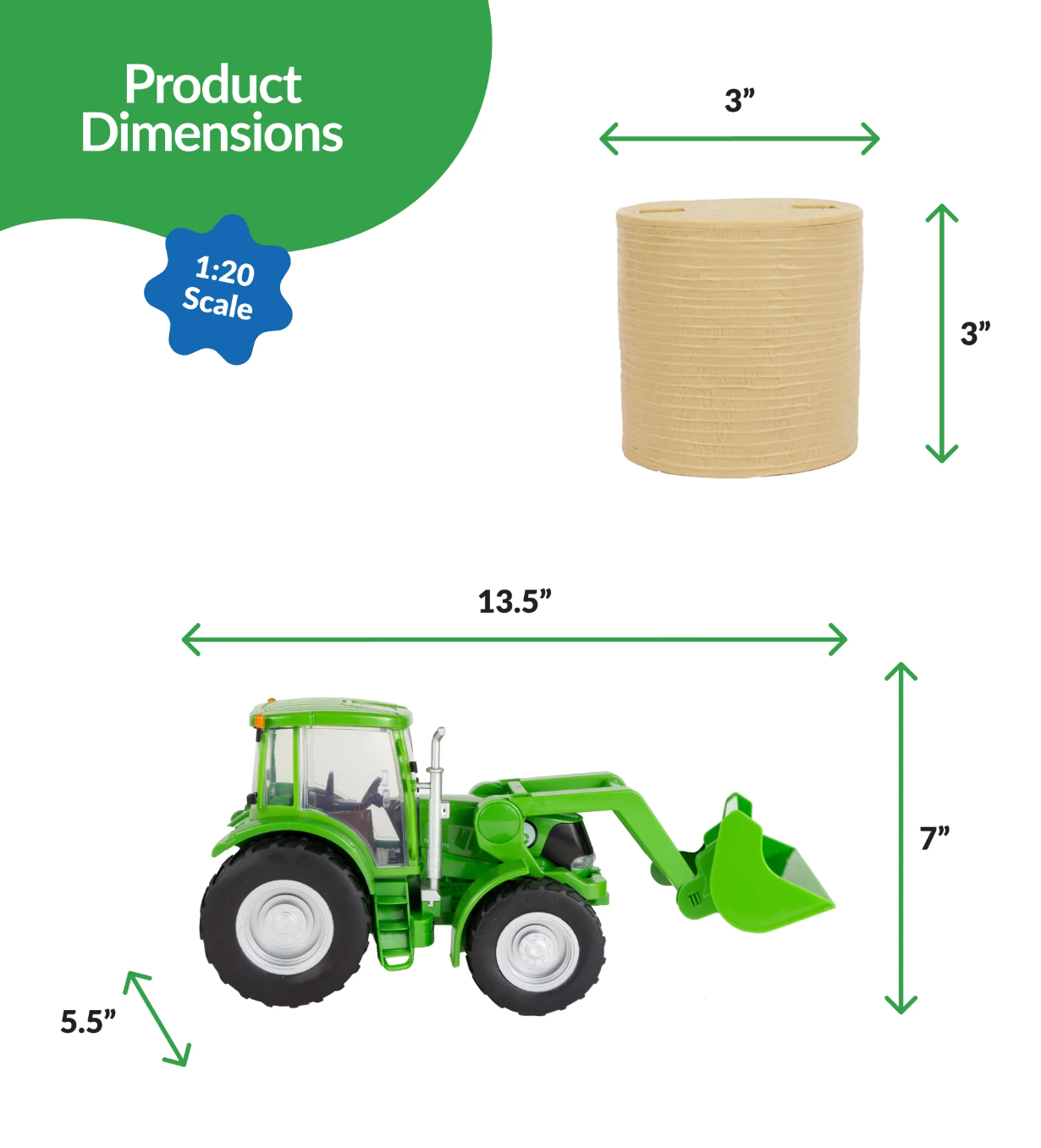 Tractor & Implements - Green