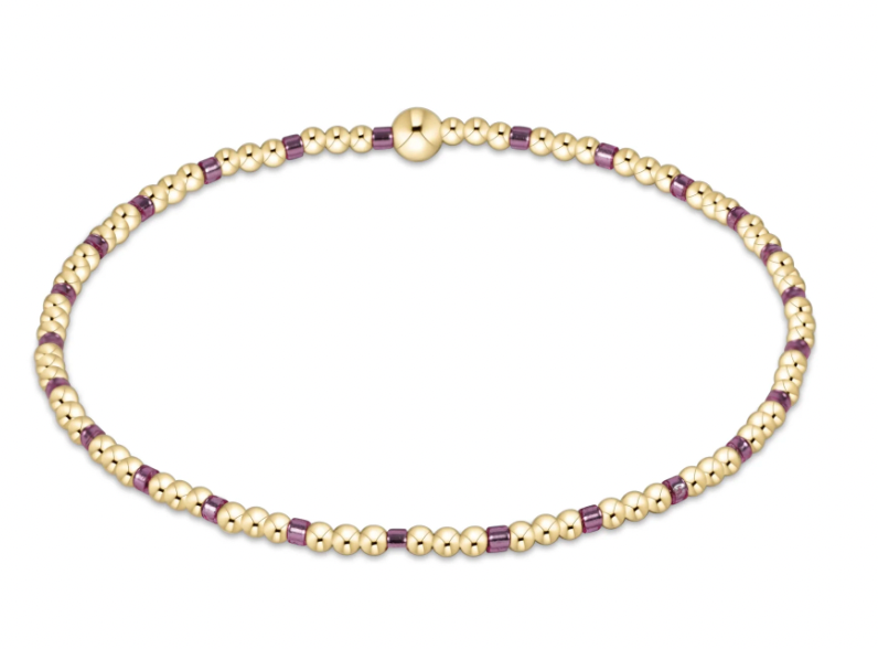 enewton 5.5" egirl Hope Sincerity 2mm Bracelet - Pink Metallic