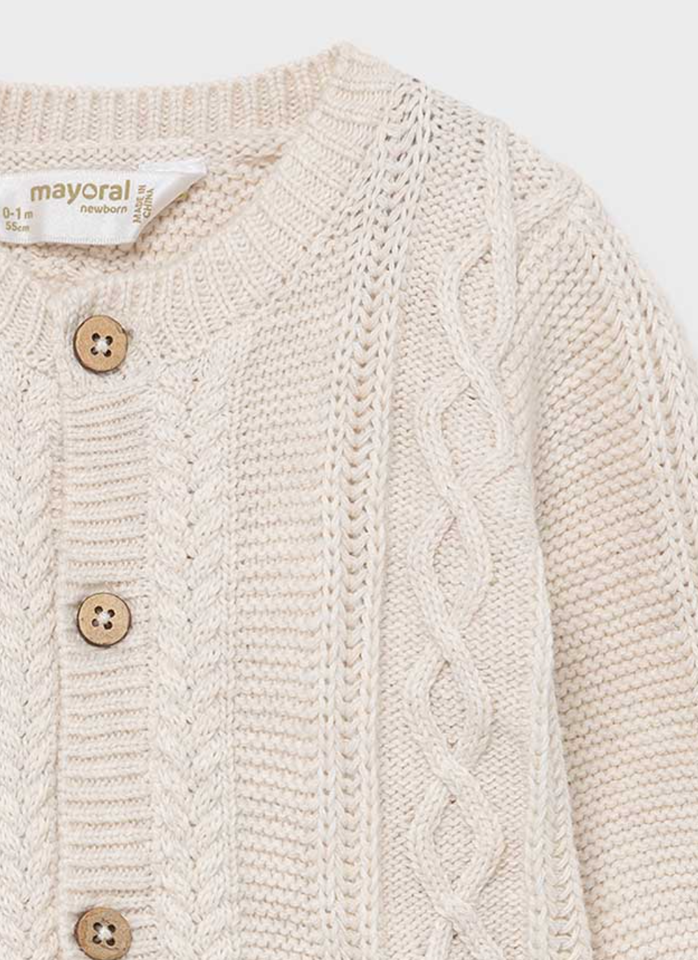 Mayoral Knit Milk Leg Warmer & Hat Set