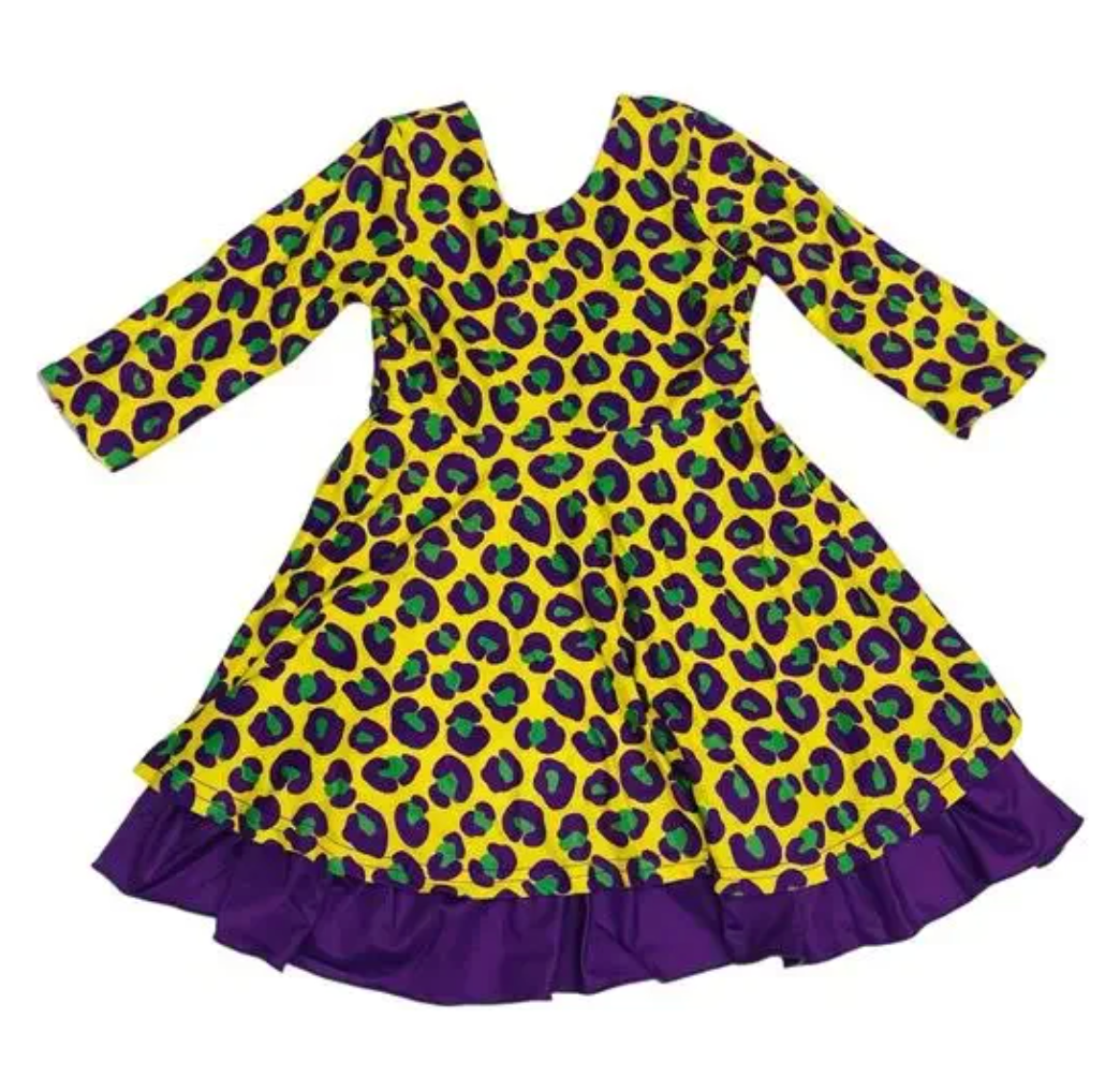 Evie's Closet Reversible Mardi Grass Dress