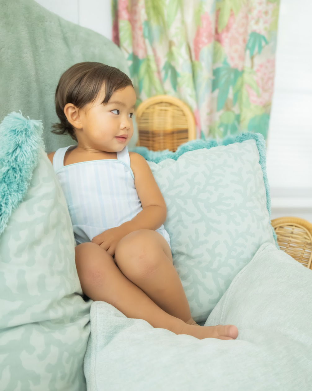 Cypress Row Seaside Stripe Silas Sunsuit