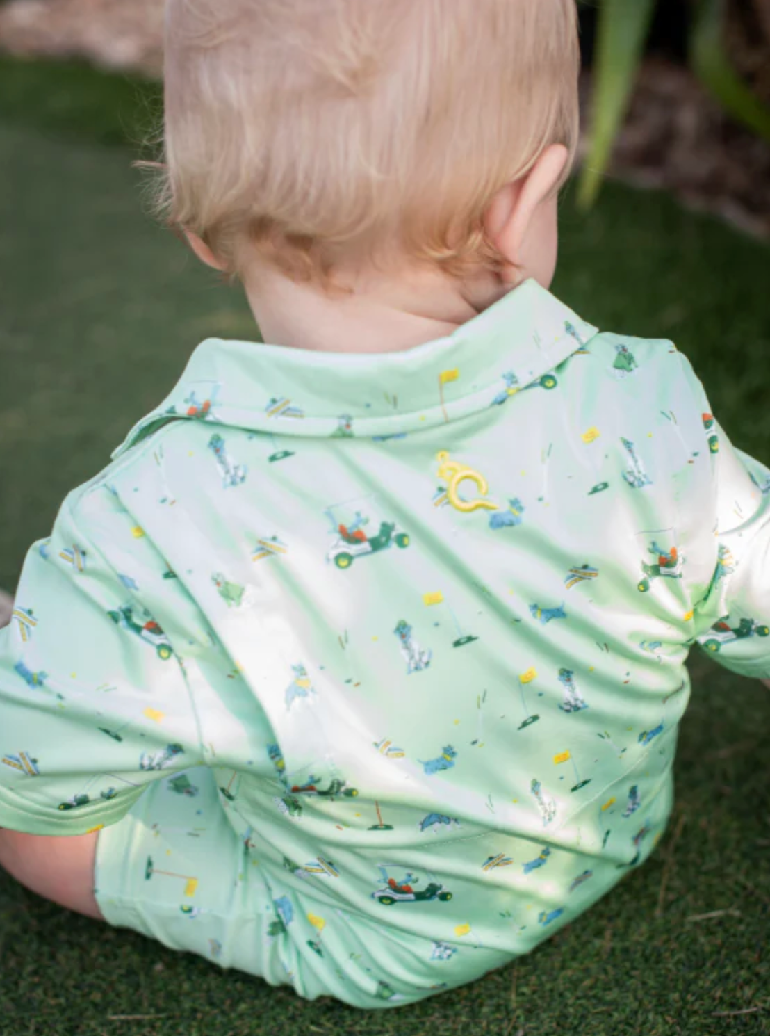 Blue Quail Dogwood Polo SS Romper