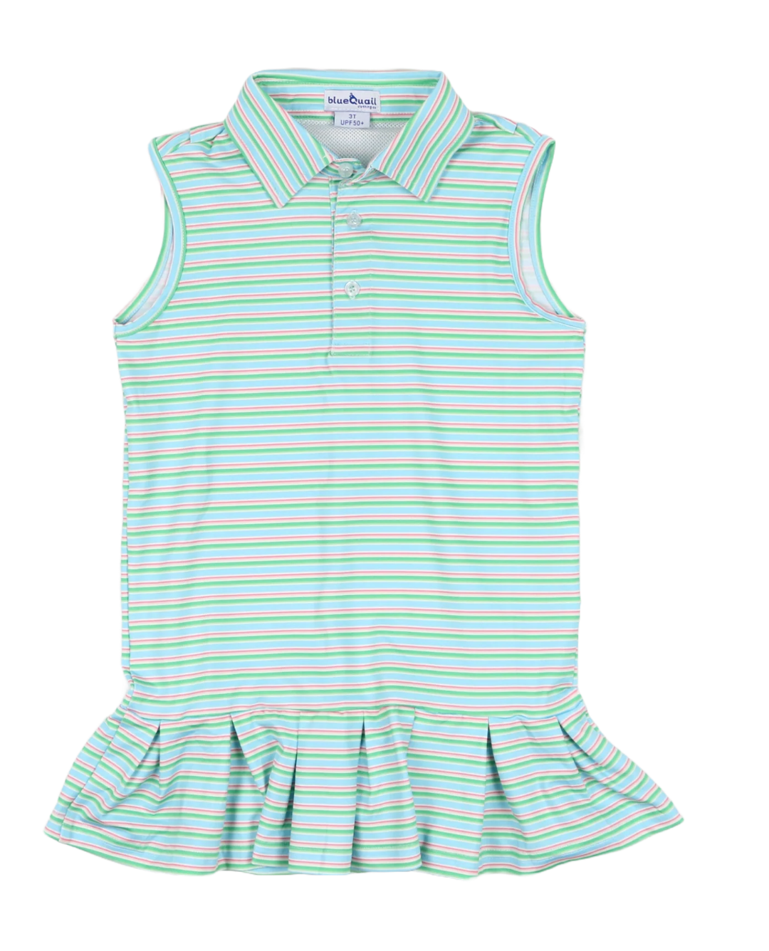 Blue Quail Sherbet Stripe SS Polo Dress