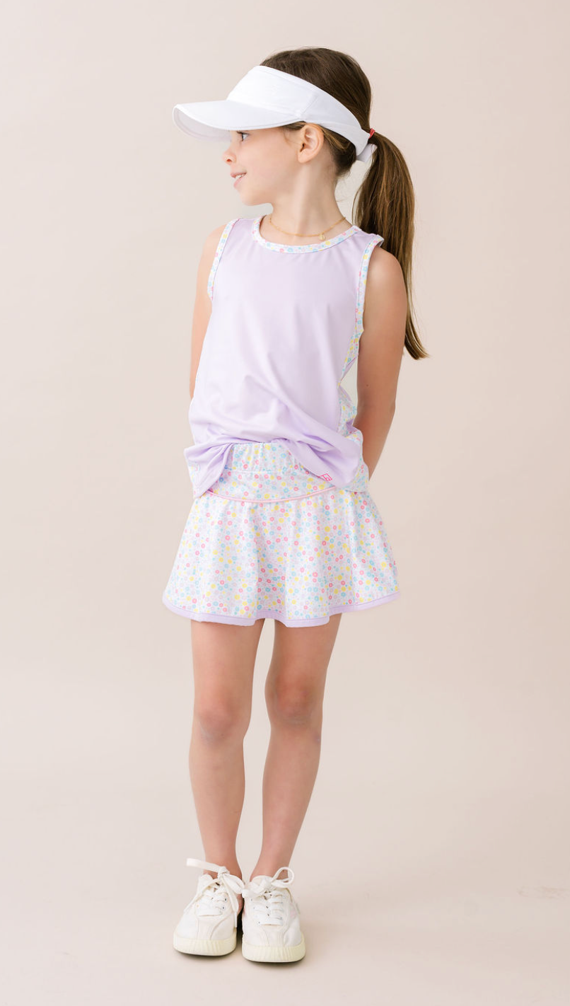 Set Athletics Drew Tank Petal Purple, Sunny Day Floral