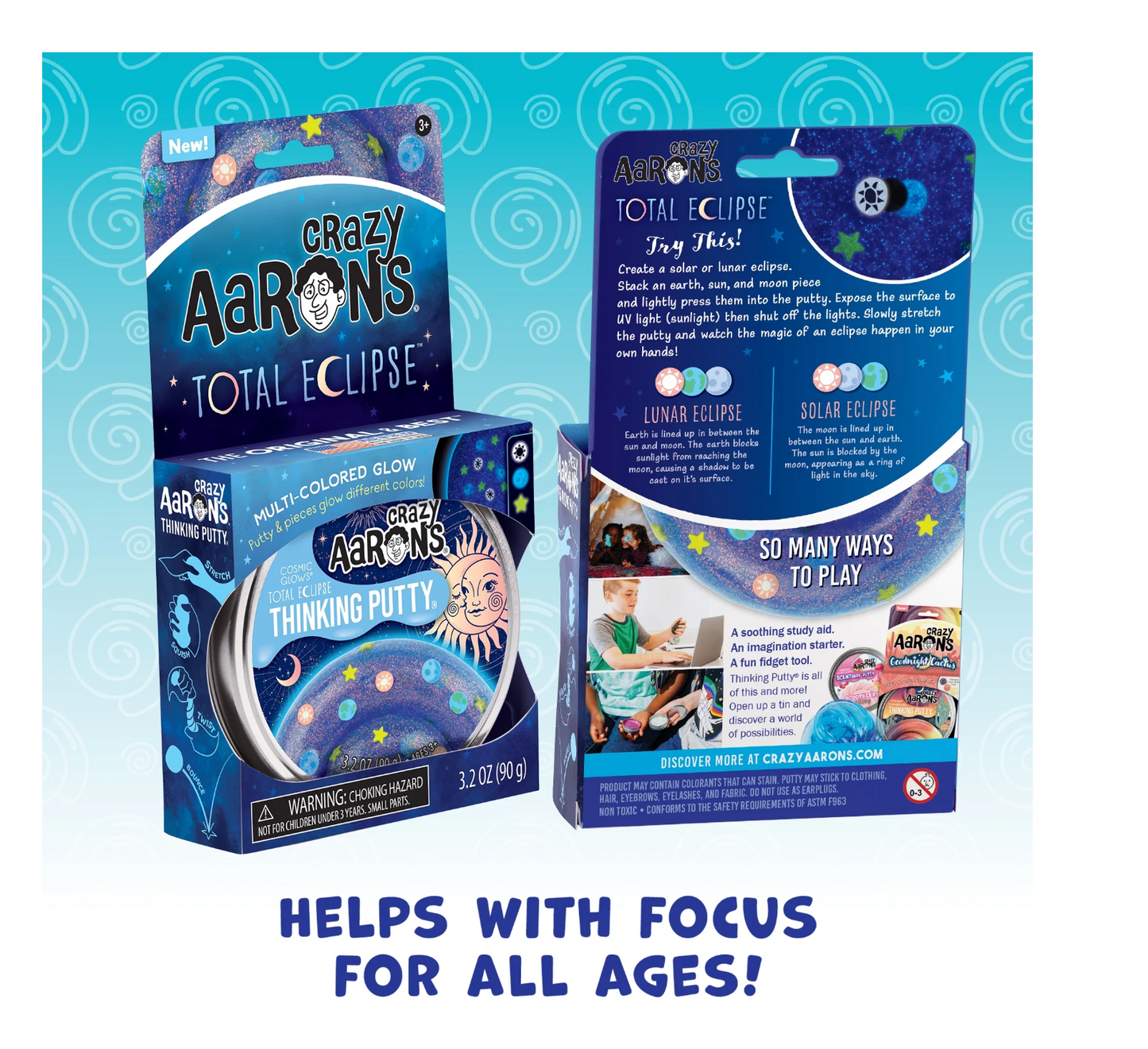 Crazy Aarons Total Eclipse Thinking Putty