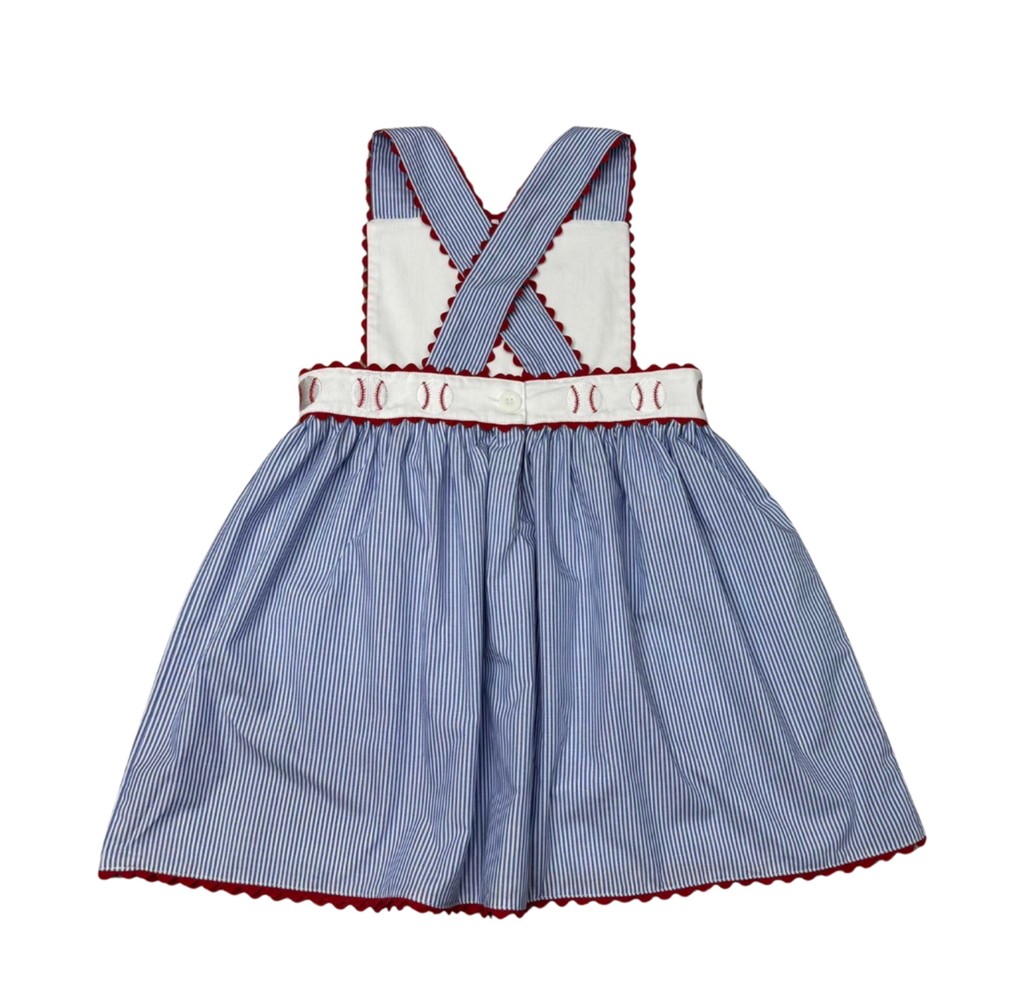 Whimsy Bay Classic Baseball Ric Rac Dress