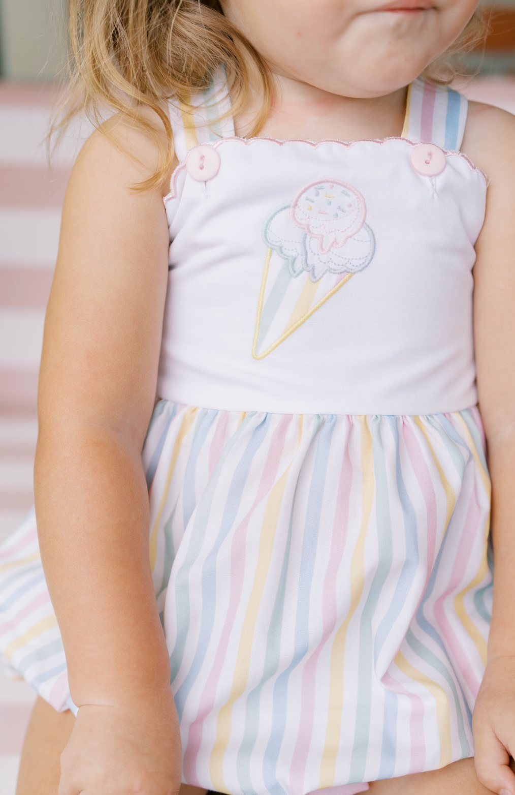 Lullaby Set Lynn Bubble Sorbet Stripe w/Ice Cream Cone