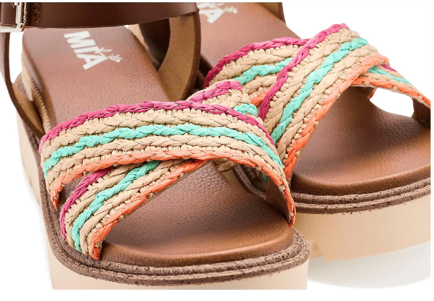 Mia Zhella Cognac Multi Shoe