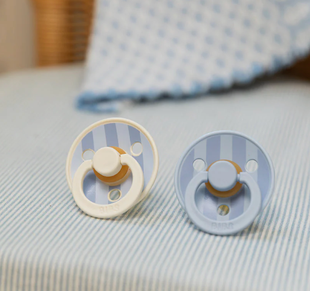 STUDIO Colour Pacifiers 2 Pack Block - Baby Blue Dusty Blue mix