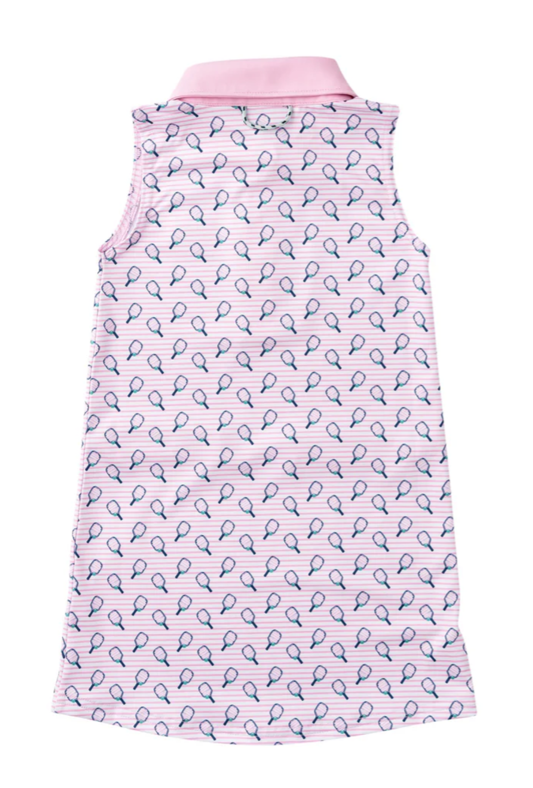 Prodoh Girls' Sleeveless Pro Performance Polo Dress Pickle Ball Print