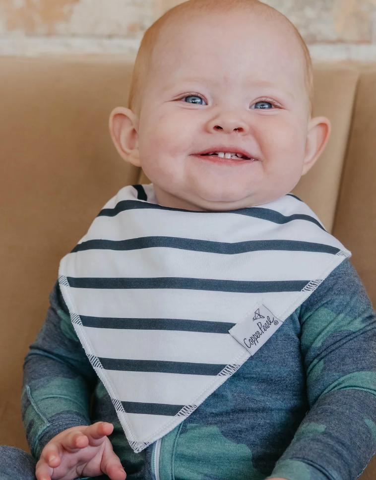 Copper Pearl 4pk Bandana Bib- Hunter