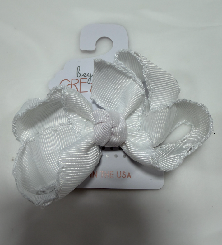 3.5'' Crochet Edge Bow