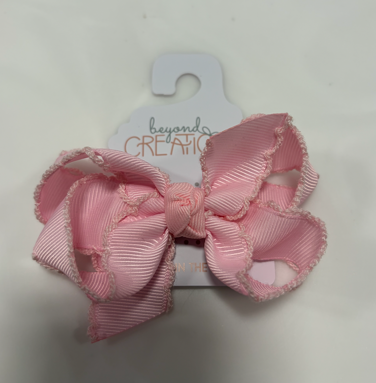 3.5'' Crochet Edge Bow