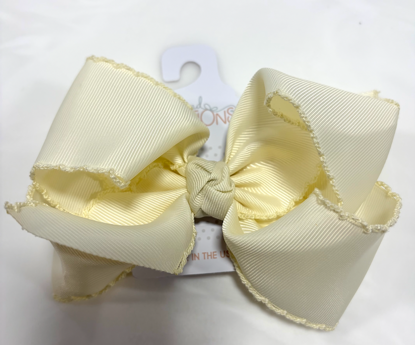 XL Crochet Edge Bow