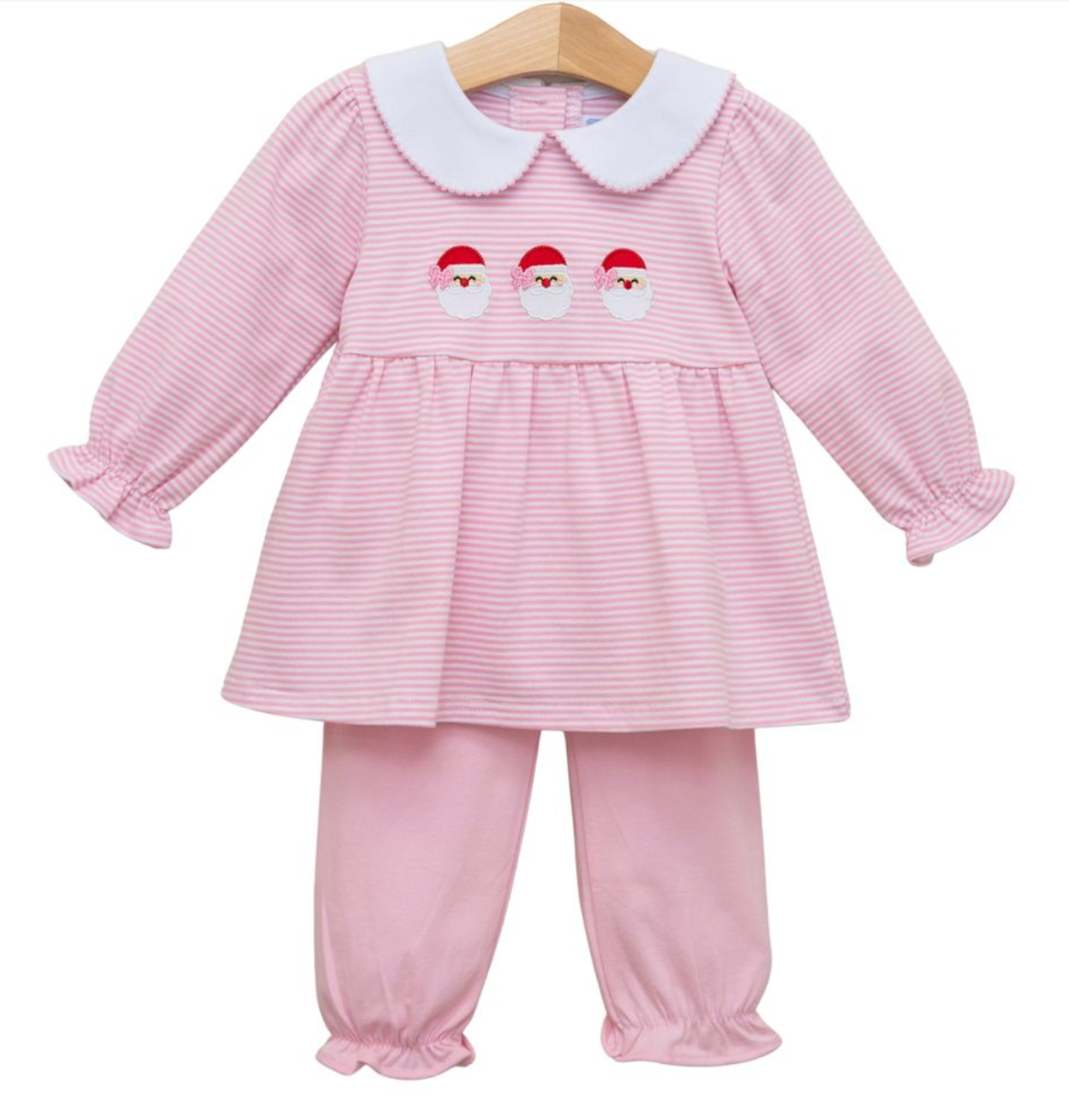 Trotter Street Kids Santa Trio Bloomer Pant Set