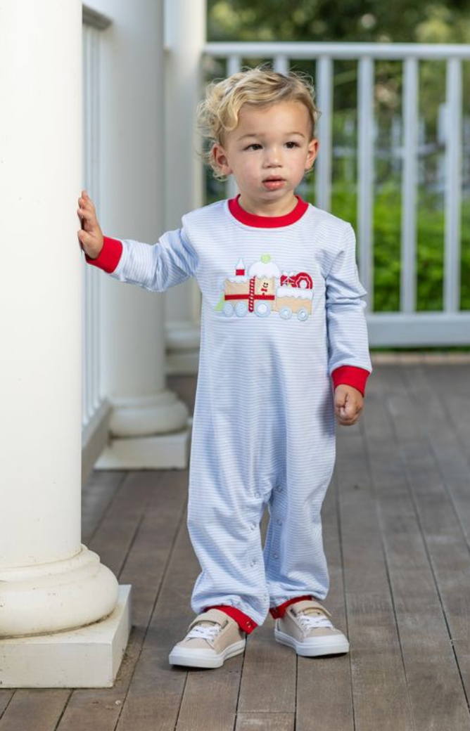 Trotter Street Kids Gingerbread Train Romper