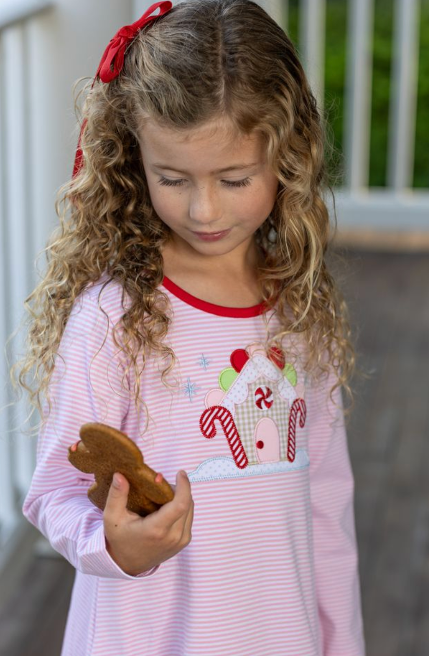 Trotter Street Kids Gingerbread House Pant Set
