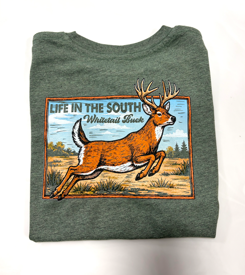 Life in the South Running Buck SS Tee