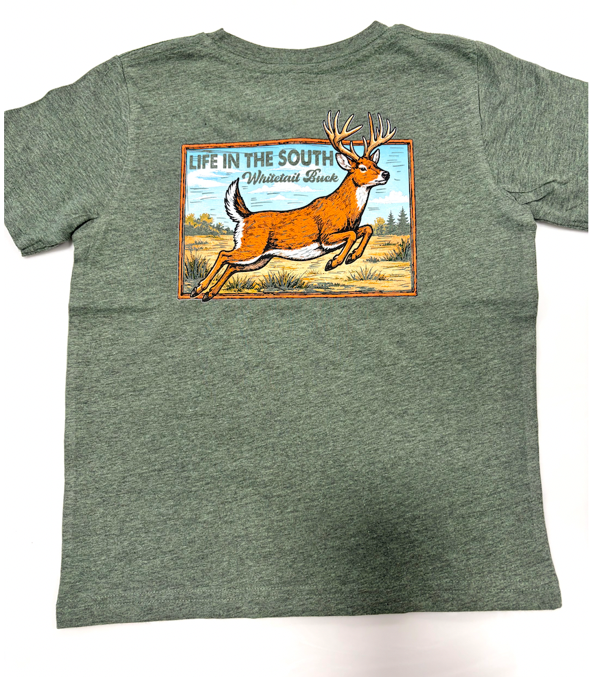 Life in the South Running Buck SS Tee