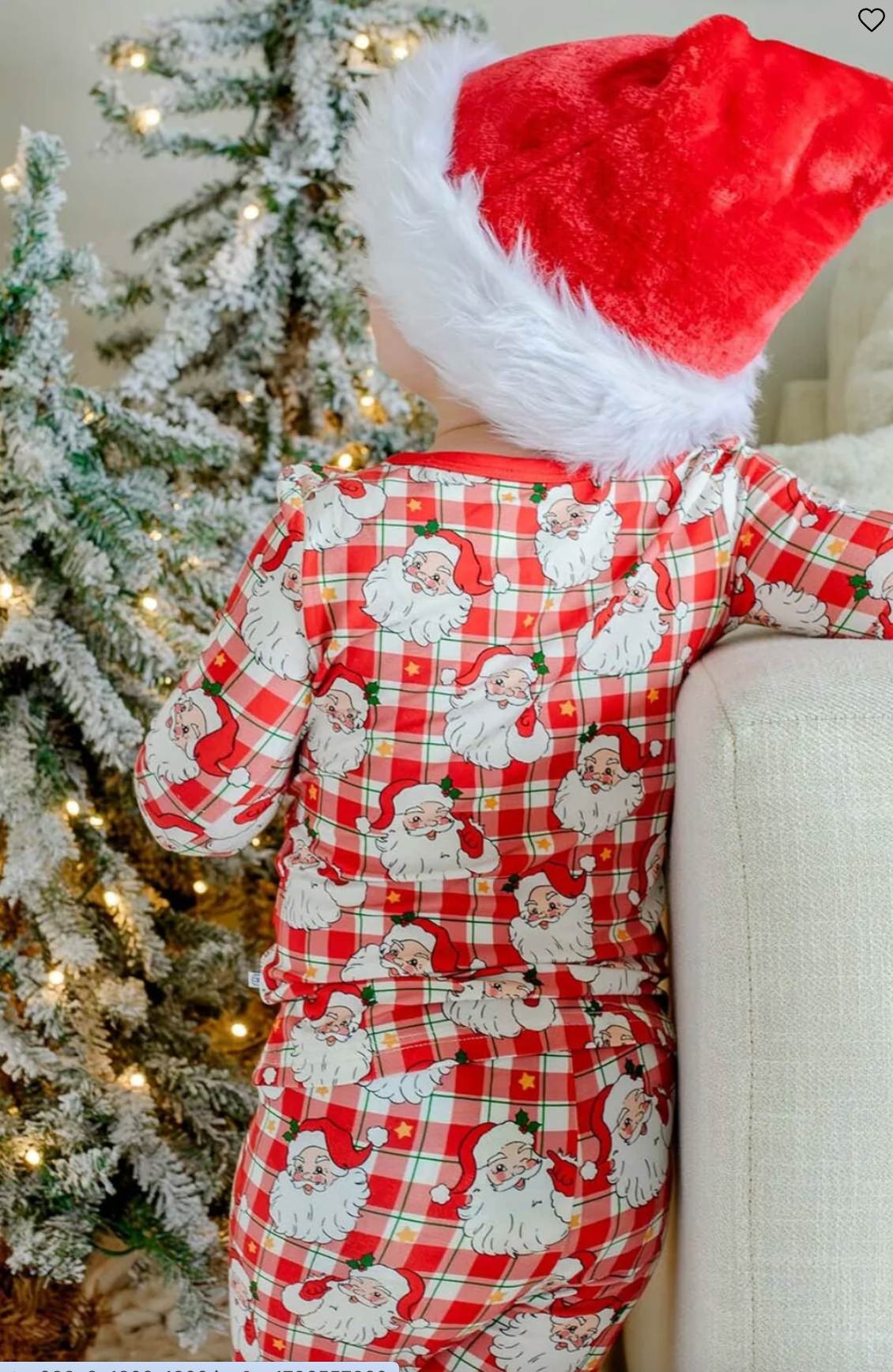 Caden Lane Christmas Bamboo Two-Piece Pajama Set | Cozy Claus