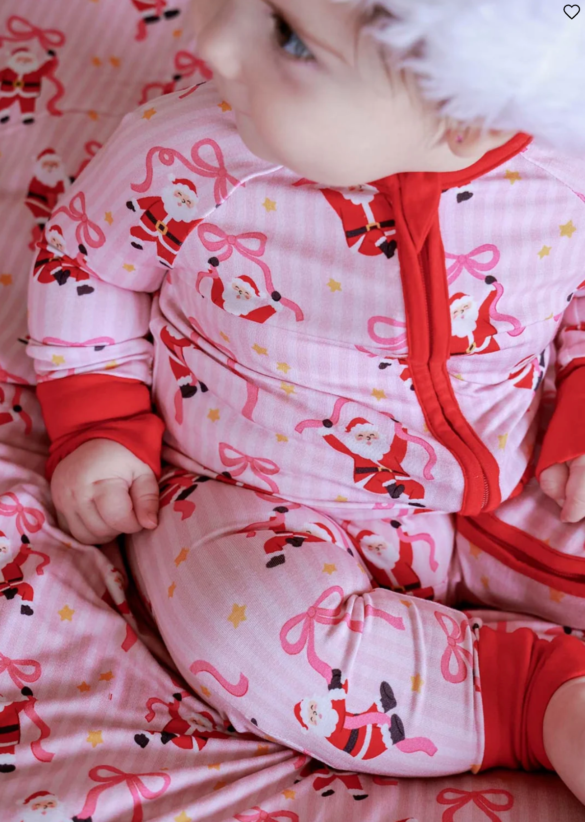 Caden Lane Christmas Bamboo Convertible Zipper Romper | Jolly Ribbons
