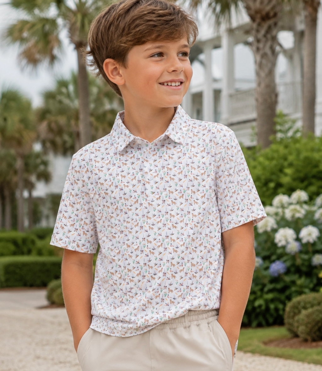 Meripex Waterfowl Print Polo