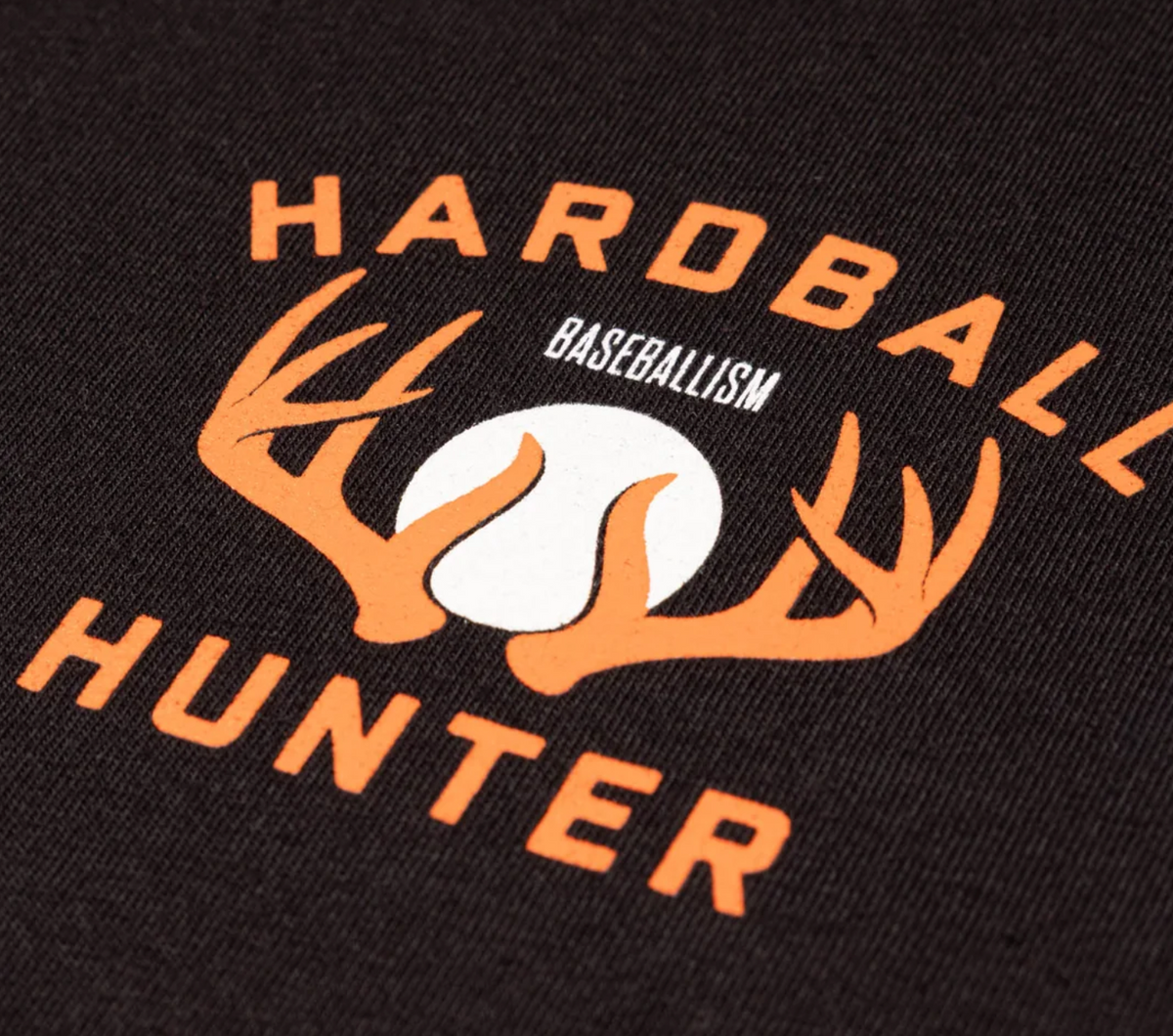 Baseballism Hardball Hunter Antlers T-Shirt (Black) - Youth