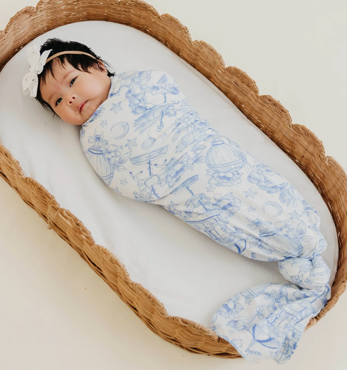 Copper Pearl Vintage Carnival Bamboo Swaddle