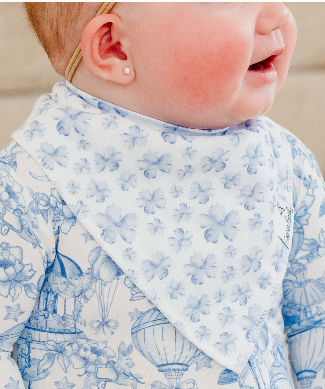 Copper Pearl Vintage Carnival Baby Bandana Bibs