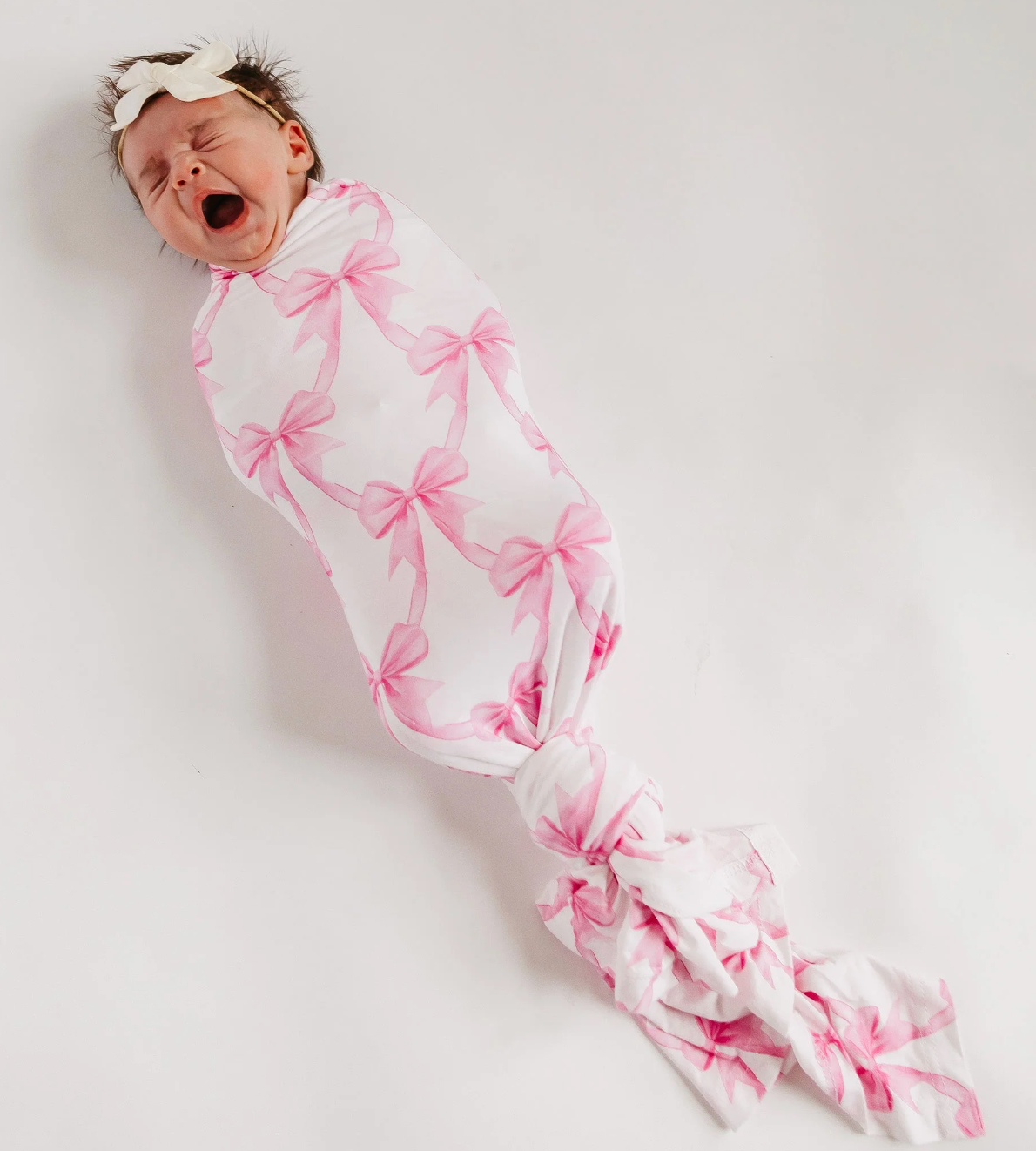 Copper Pearl Bow My Gosh Bamboo Swaddle