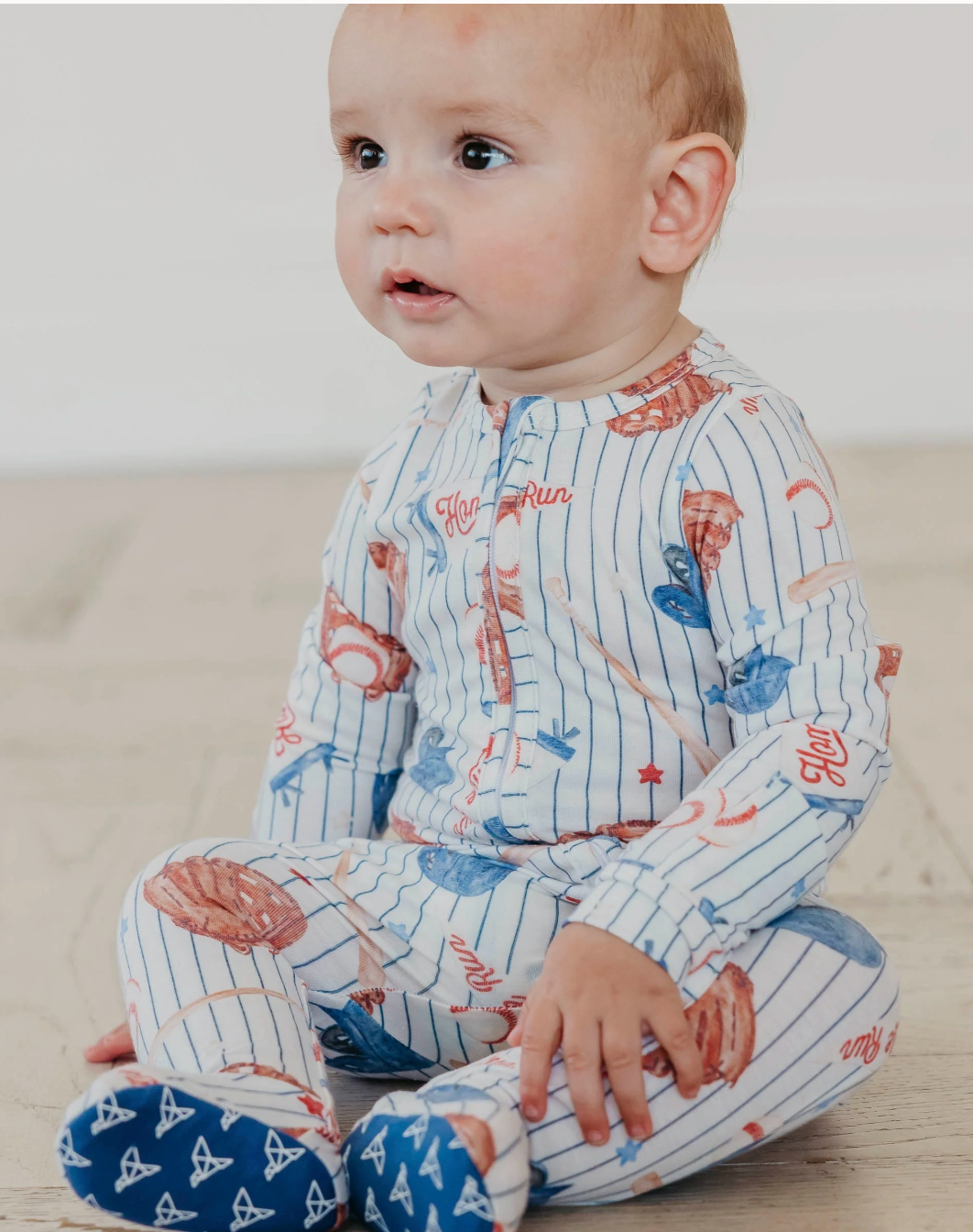 Copper Pearl All Star Zip-Up Footie Pajama