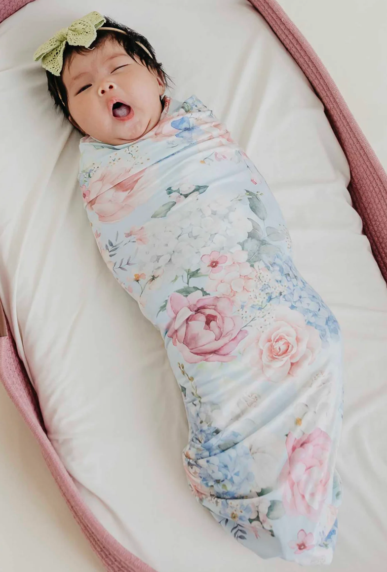 Copper Pearl Genevieve Knit Swaddle Blanket