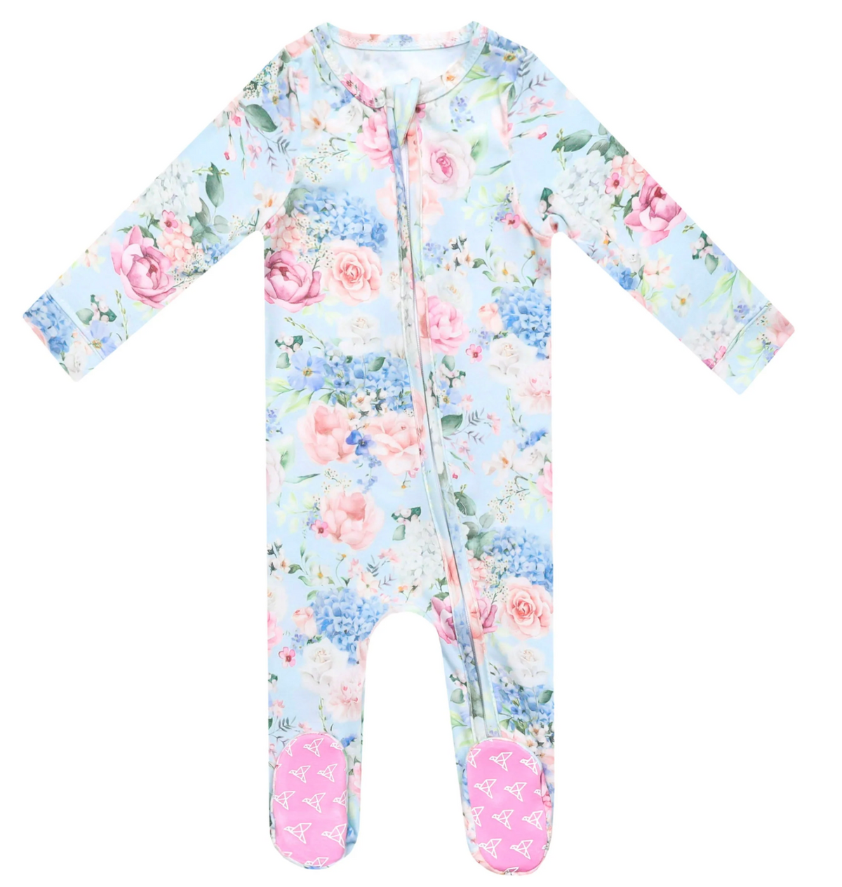 Copper Pearl Genevieve Zip-Up Footie Pajama